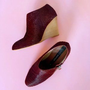 MATT BERSON SUEDE WEDGE BOOTS